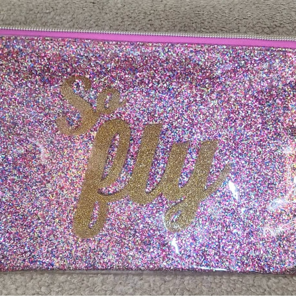 Glittery Pink  SO FLY wristlet clutch
